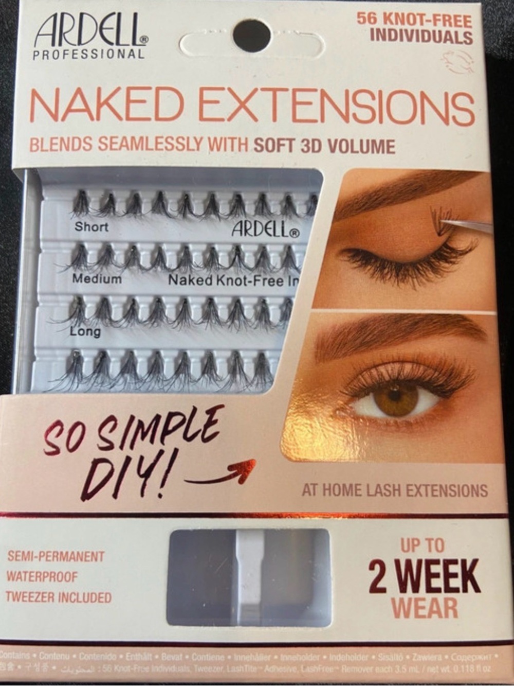 Ardell Naked Extensions Knot-Free Individual Lashes - Natural Black